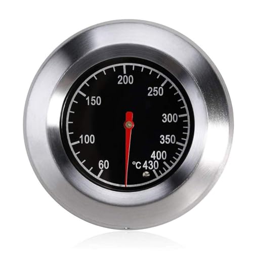 Edelstahl-Röstthermometer Grillthermometer, Gasgrillthermometer 60-430℃ / 100-800℉ Grillthermometer für alle Grills, Raucher und Grillwagen