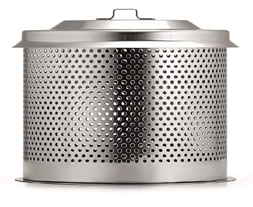 LotusGrill ® Ersatz-Kohlebehälter Small/Kompakt aus Edelstahl für den KLEINEN Grill - Speziell entwickelt für den raucharmen Small/Kompakt Holzkohlegrill/Tischgrill für den KLEINEN Grill